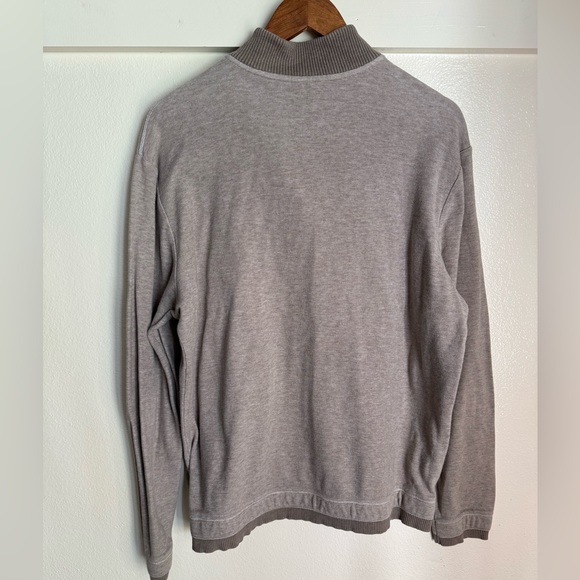 Banana Republic L Tan Half Zip Pullover Sweater - Picture 8 of 11